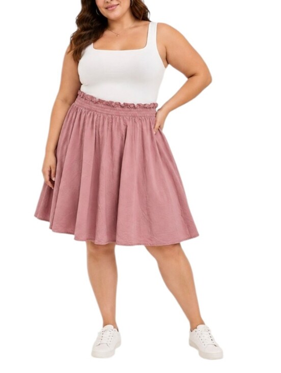 torrid Dresses & Skirts - Torrid Flowy Peach Mini Summer Skirt Plus Size 0